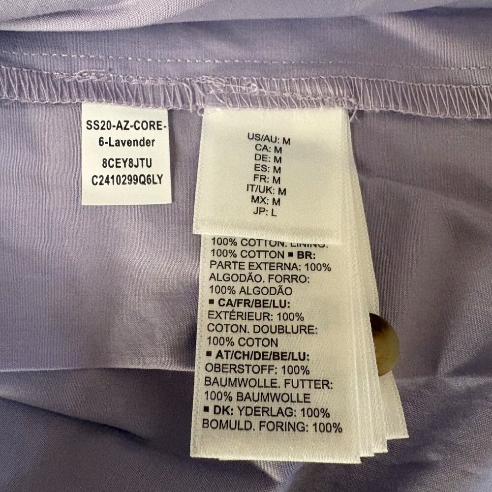 The Drop Ilana Maxi Dress Womens Medium Lavender Loose Sleeveless Wide-Hem NEW - Picture 7 of 9